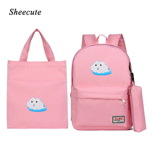 Kids School Bags 3pcs/set Girls Backpack Shoulder Bags