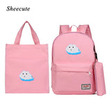 Kids School Bags 3pcs/set Girls Backpack Shoulder Bags