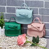 Girls Bowknot Shoulder Bag Crossbody Sling PU Leather Wallet Handbags
