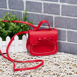 Girls Bowknot Shoulder Bag Crossbody Sling PU Leather Wallet Handbags