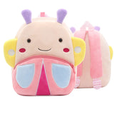 3D Cartoon Print Mini Kids Backpack Plush School Bag