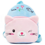 3D Cartoon Print Plush Kids Backpack Boys and Girls School Bags