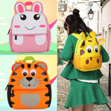 3D Cartoon Plush Kids Backpack for Kindergarten Boys and Girls