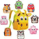 3D Cartoon Plush Kids Backpack for Kindergarten Boys and Girls
