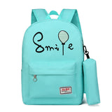 Children School Bags Cartoon Balloon Printing Boys and Girls Canvas Backpack