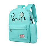 Children School Bags Cartoon Balloon Printing Boys and Girls Canvas Backpack