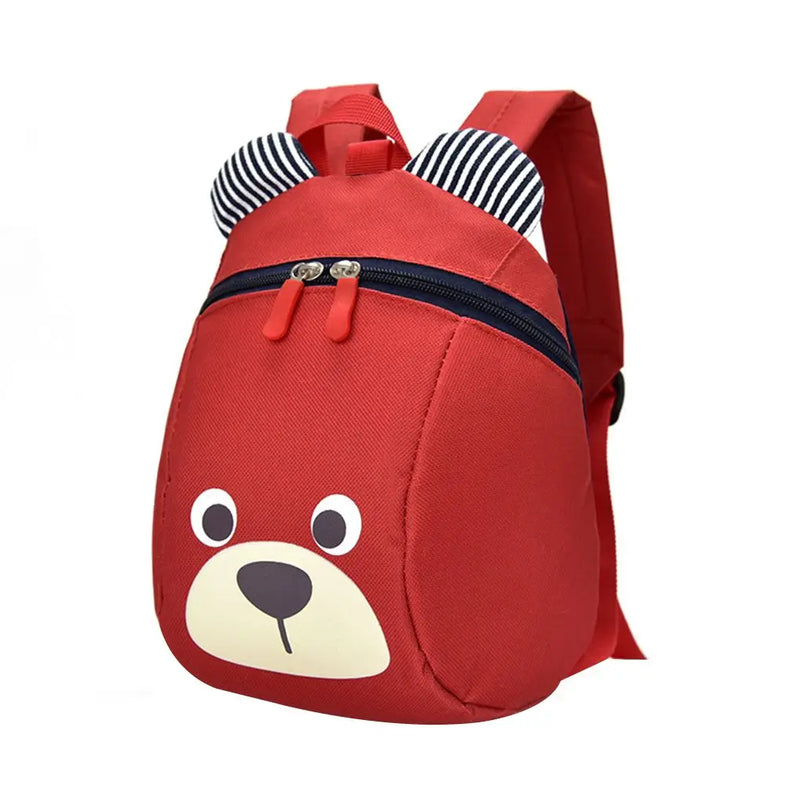 Cartoon Print Plush Kids Backpack Kindergarten Boys Girls School Bags