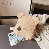 Kids Bear Ear Fleece Backpack for Boys Girls Mini Travel Rucksacks