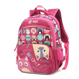 Girls Orthopedic School Bag Pink Cartoon Backpack