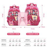 Girls Orthopedic School Bag Pink Cartoon Backpack