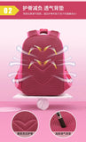 Girls Orthopedic School Bag Pink Cartoon Backpack