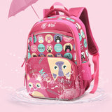 Girls Orthopedic School Bag Pink Cartoon Backpack