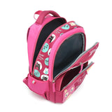 Girls Orthopedic School Bag Pink Cartoon Backpack