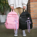 Girls Canvas Backpack Women Leisure Backpack Teenage Girls School Bags