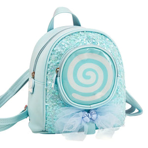 Kids Sequin LED Light Travel Backpack 3D Cartoon Girls School Bags