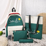 Canvas Kids Backpack Girls School Bag Student Bookbag