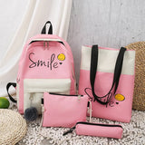 Canvas Kids Backpack Girls School Bag Student Bookbag