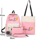 Canvas Kids Backpack Girls School Bag Student Bookbag