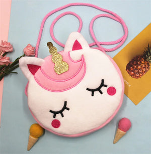 Kids Cartoon Unicorn Messenger Bag Mini Handbag Toy Wallet
