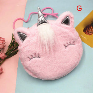 Kids Cartoon Unicorn Messenger Bag Mini Handbag Toy Wallet
