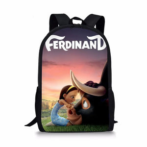 Ferdinand Pattern Students School Bag