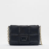 Quilted Chain Shoulder Bag Padded Crossbody High PU Leather Handbag
