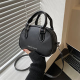 Circular Small Handbags Women's Shoulder Bag Pu Leather Crossbody Bags