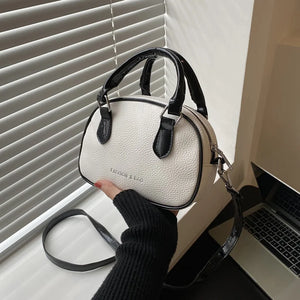 Circular Small Handbags Women's Shoulder Bag Pu Leather Crossbody Bags