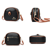 Circular Women Shoulder Bags Crossbody Bag High PU Mini Bag Female Messenger