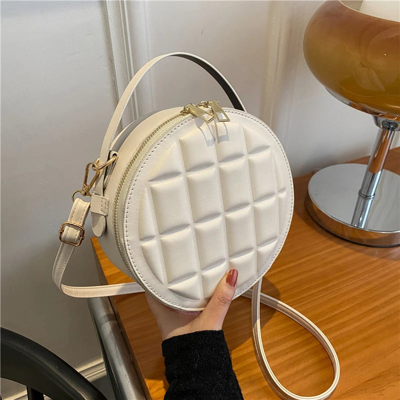 Circular Women's Shoulder Bag Crossbody Handbag Messenger Bag