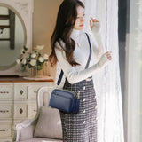 Vintage Crossbody Bags Multi-pocket Ladies Handbag Adjustable Strap Travel Purse