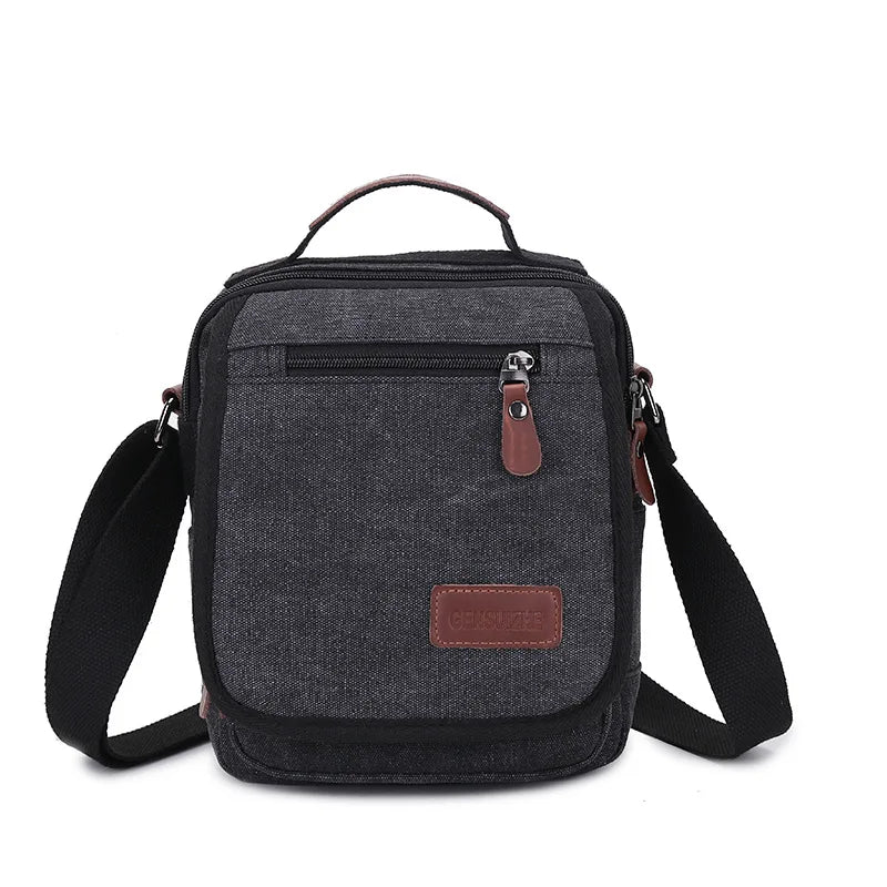 Classic Retro Canvas Small Square Bag Large Capacity Shoulder Bag