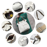 Woman's Classic Messenger Bag, Waterproof Canvas Schoolbag