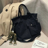 Classic Messenger Bag for Women Lady Student Nylon Waterproof Canvas Schoolbag