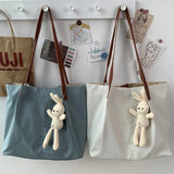 Women's Classic Shoulder Bag Waterproof Tote Lady Student Nylon Canvas