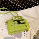 Vintage Small Square Bag Top Handle Shoulder Handbag
