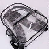 Clear Backpack Student PVC Waterproof Transparent School Rucksack