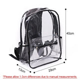 Clear Backpack Student PVC Waterproof Transparent School Rucksack