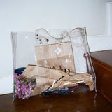 Clear Bag PVC Transparent Shoulder Bags Women's Handbag Crystal Totes