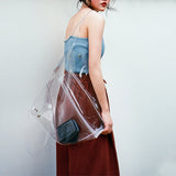 Clear Bag PVC Transparent Shoulder Bags Women's Handbag Crystal Totes
