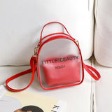Clear PVC Women Backpack Transparent School Bag Girls