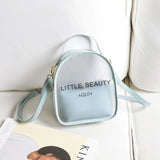 Clear PVC Women Backpack Transparent School Bag Girls