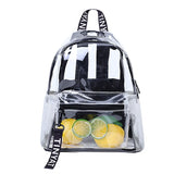 Clear PVC Women Backpack Transparent Solid Backpack