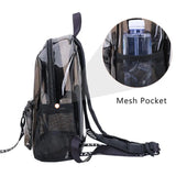 Clear PVC Women Backpack Transparent Solid Backpack