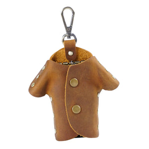 Clothes Shape Key Holder Keychain PU with Metal Hook Keys Storage Bag