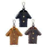 Clothes Shape Key Holder Keychain PU with Metal Hook Keys Storage Bag