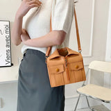 Retro PU Leather Shoulder Bag Funny Coat Hanger Design