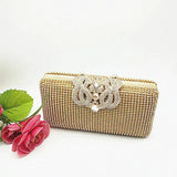 Crown Rhinestones Evening Bag Wedding Lady Purse Mini Shoulder Handbag