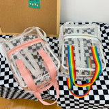 College Students Transparent Backpacks Women Backpack Waterproof