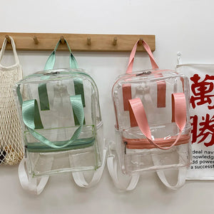 College Students Transparent Backpacks Women Backpack Waterproof